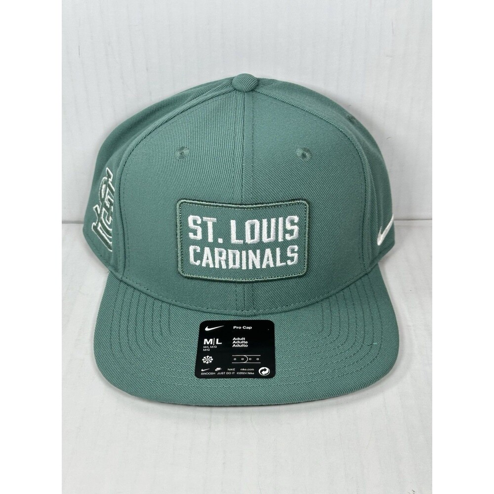 Size M/L Nike St. Louis Cardinals MLB Baseball Pro Cap Green Adult Official NWT